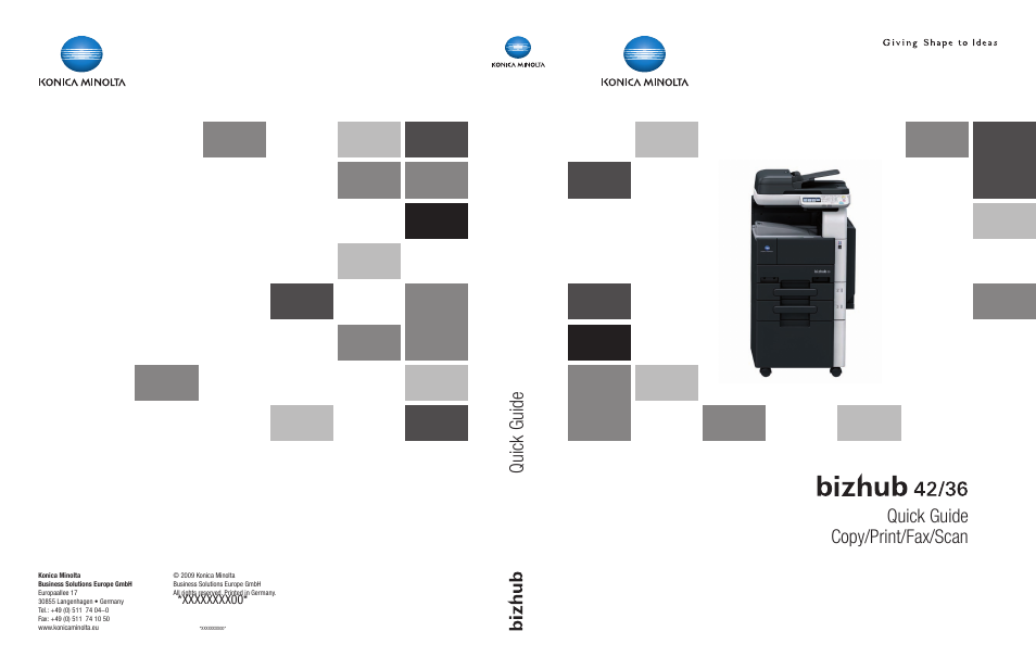 Konica Minolta bizhub 36 User Manual | 182 pages