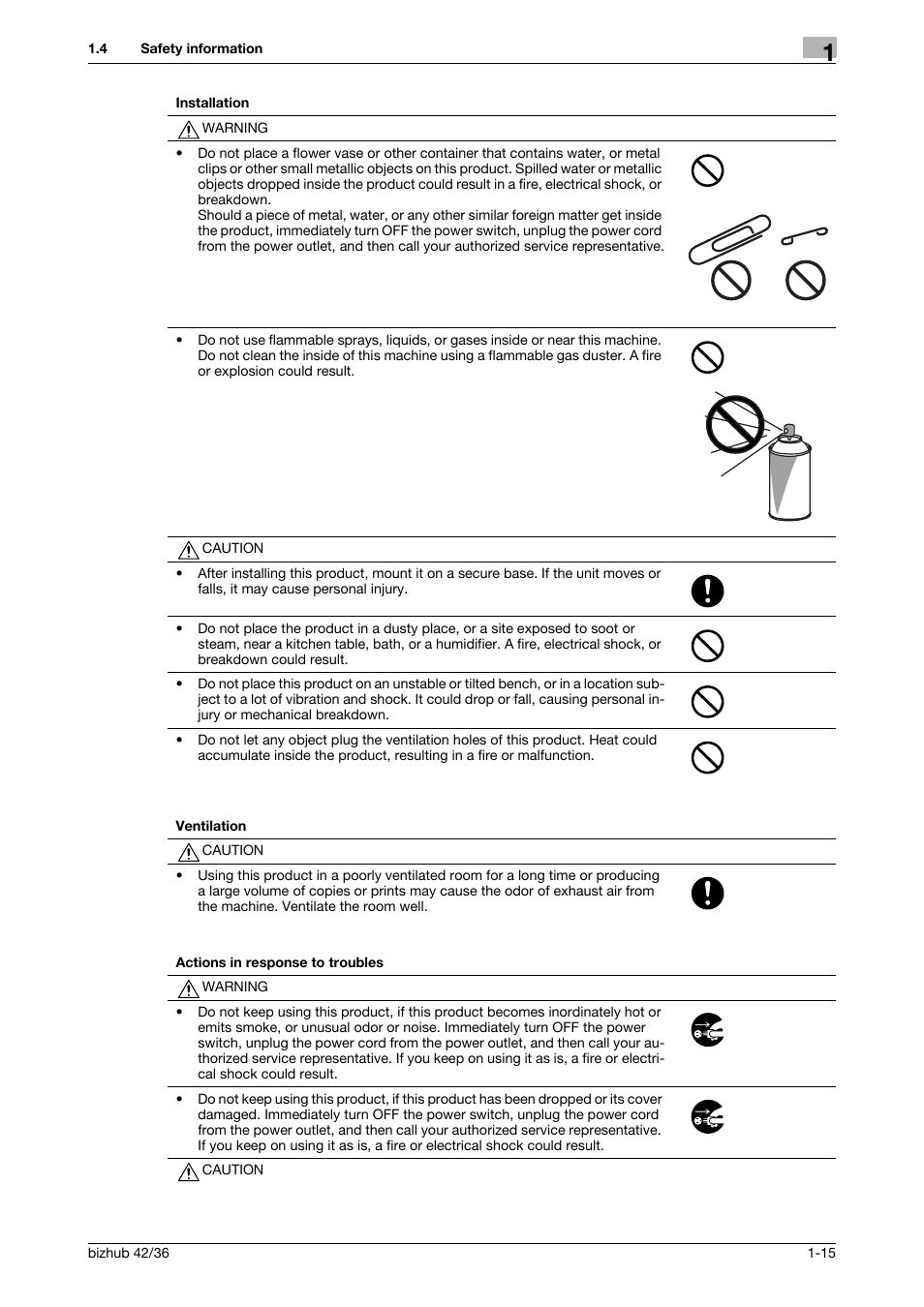 Konica Minolta bizhub 36 User Manual | Page 21 / 182