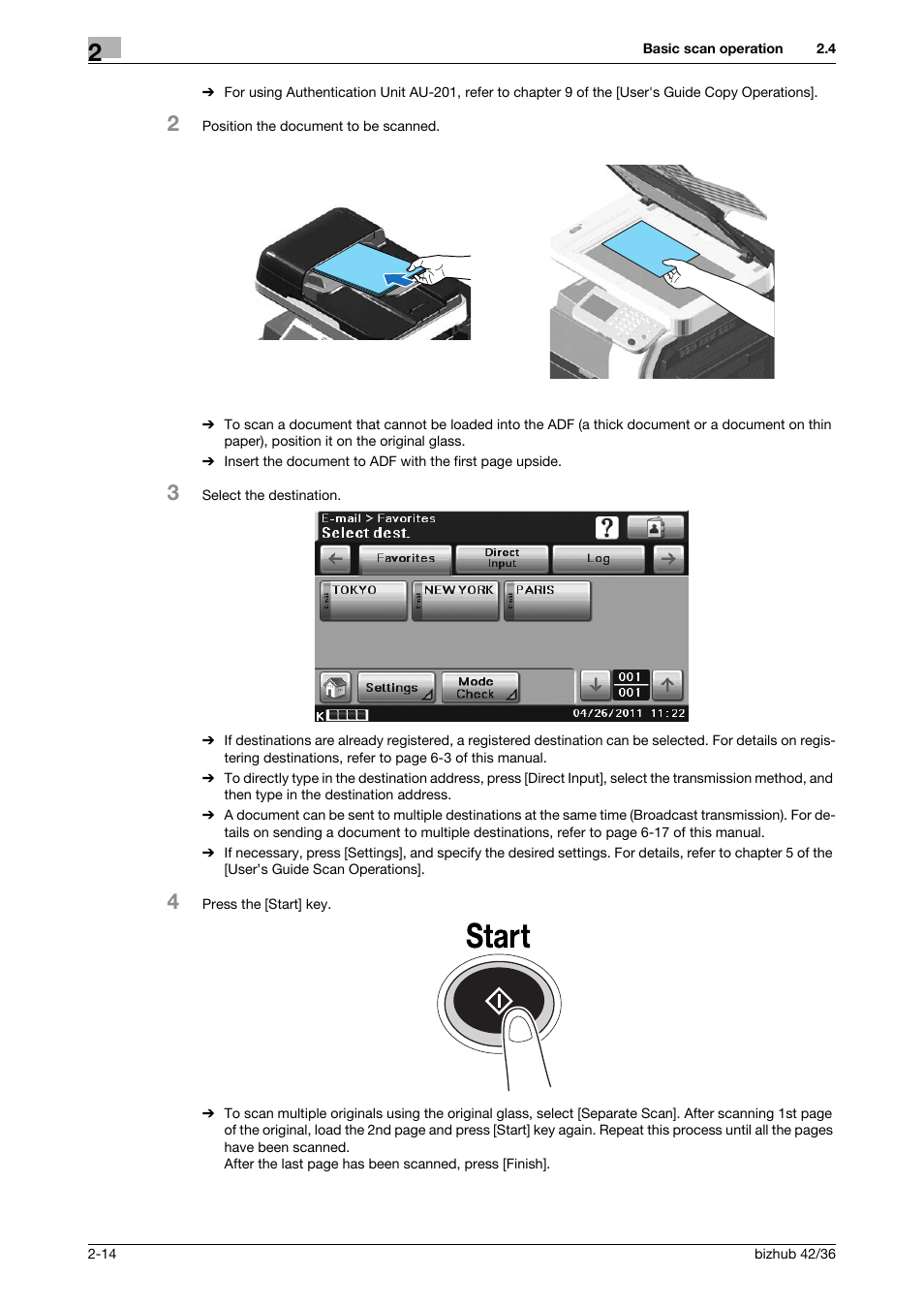 Konica Minolta bizhub 36 User Manual | Page 74 / 182