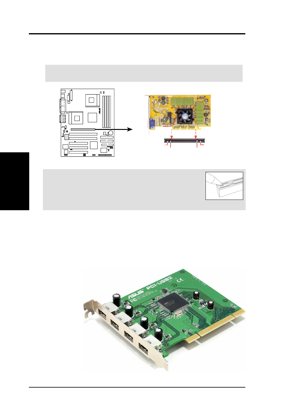 Hardware setup, 3 accelerated graphics port pro (agp pro), 4 asus | Pci-usb2 card | Asus A7M266-D User Manual | Page 26 / 98