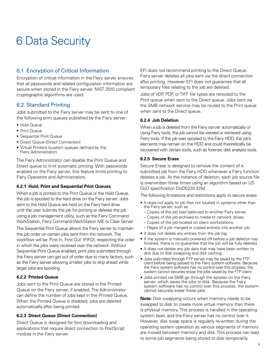 6 data security | Konica Minolta IC-308 User Manual | Page 9 / 11