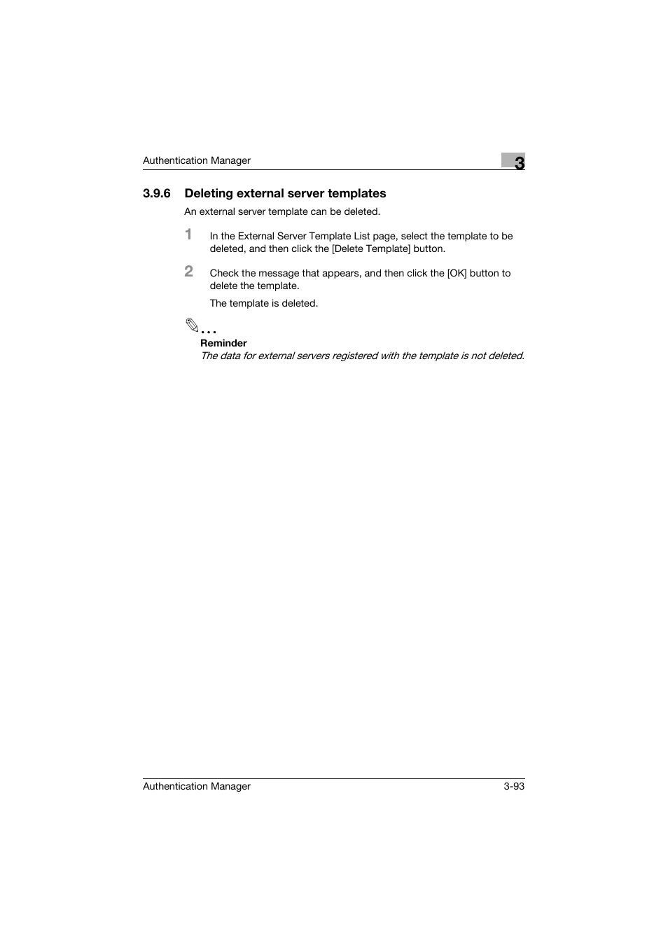 6 deleting external server templates, Deleting external server templates -93 | Konica Minolta bizhub C284e User Manual | Page 110 / 189