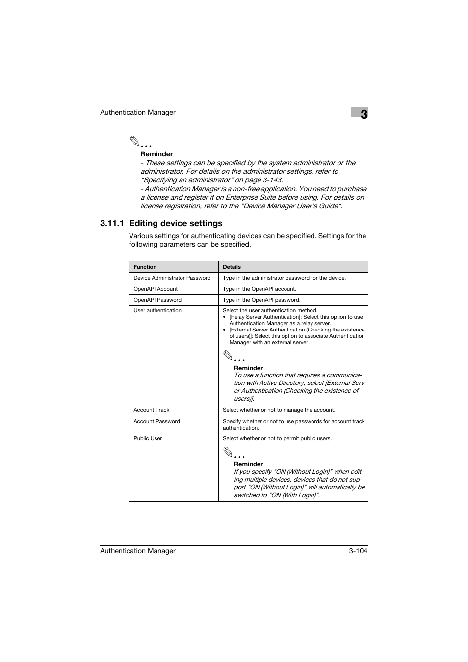 1 editing device settings, Editing device settings -104 | Konica Minolta bizhub C284e User Manual | Page 121 / 189