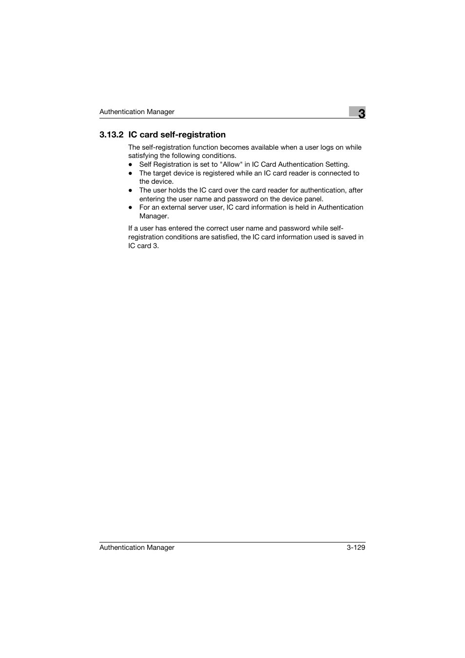 2 ic card self-registration, Ic card self-registration -129 | Konica Minolta bizhub C284e User Manual | Page 146 / 189