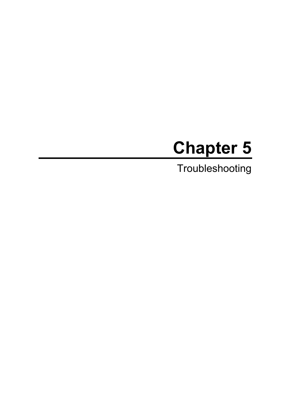 Chapter 5 troubleshooting, Troubleshooting -1, Chapter 5 | Troubleshooting | Konica Minolta SL1000 User Manual | Page 115 / 130