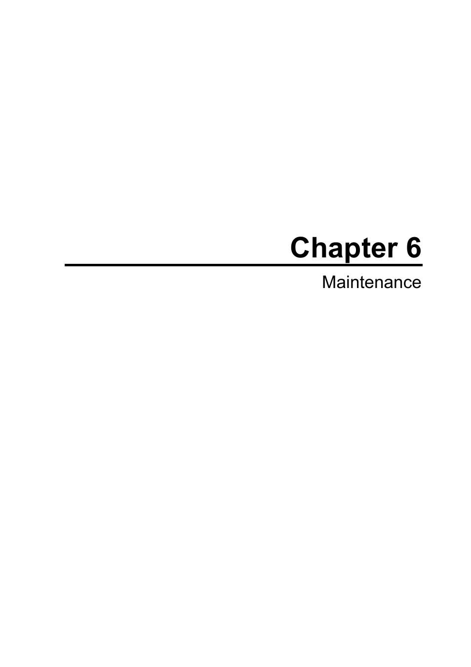 Chapter 6 maintenance, Maintenance -1, Chapter 6 | Maintenance | Konica Minolta SL1000 User Manual | Page 121 / 130