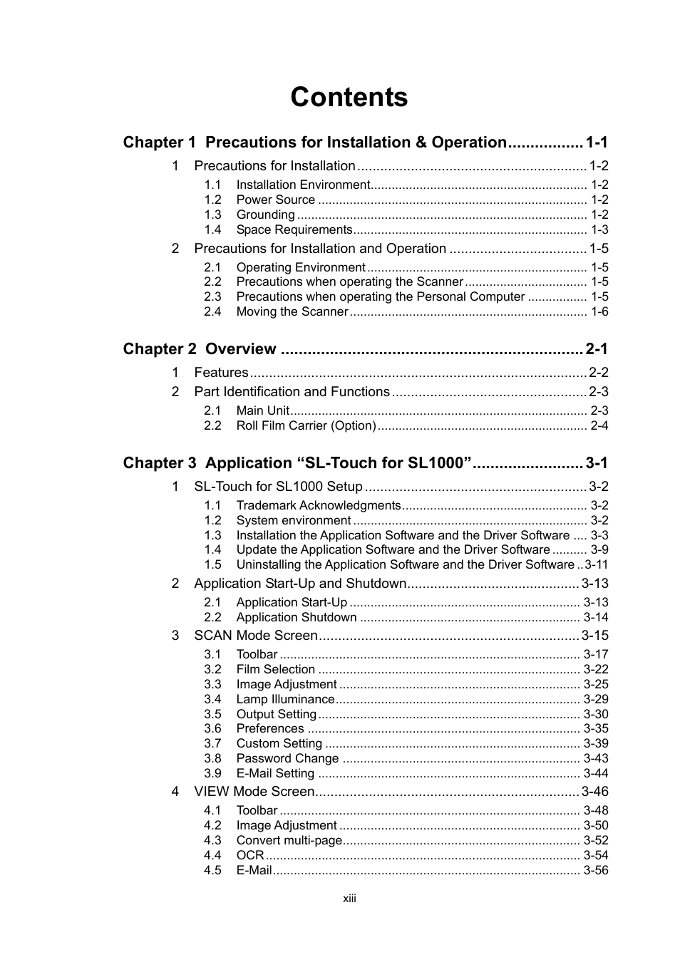 Konica Minolta SL1000 User Manual | Page 15 / 130