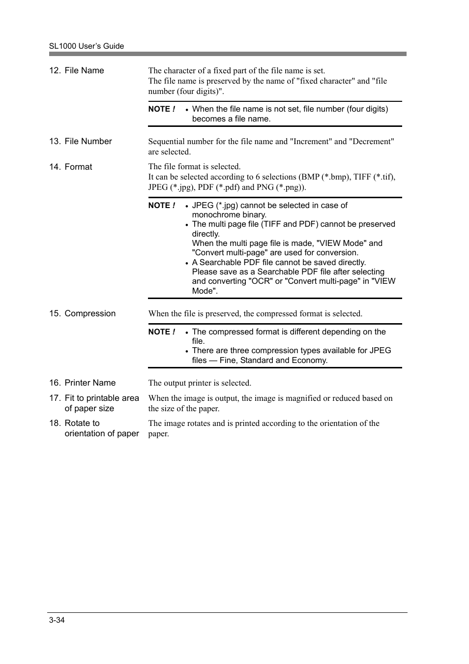Konica Minolta SL1000 User Manual | Page 60 / 130