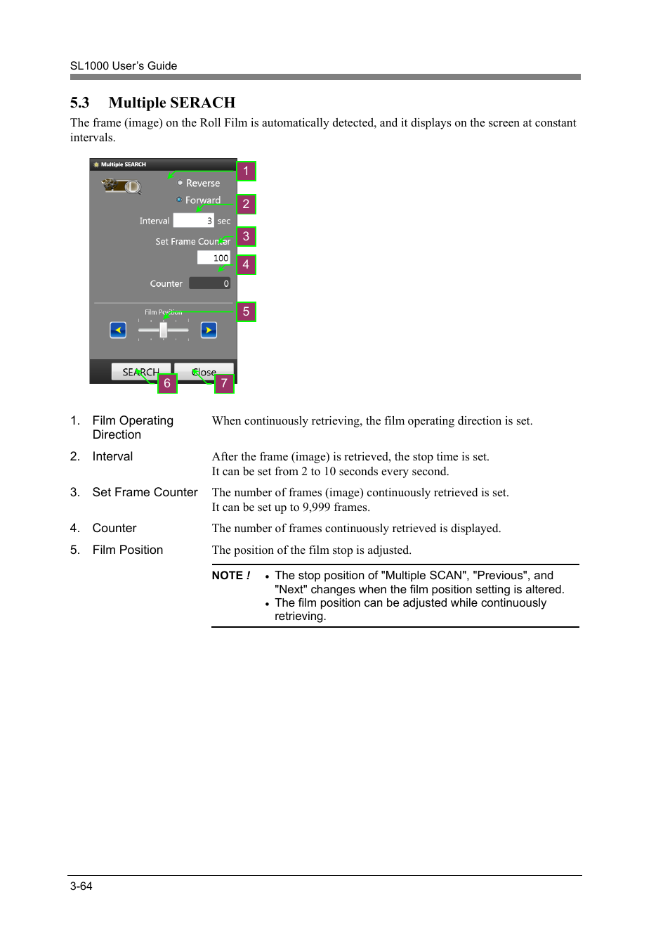 3 multiple serach, Multiple serach -64, Multiple search | Konica Minolta SL1000 User Manual | Page 90 / 130