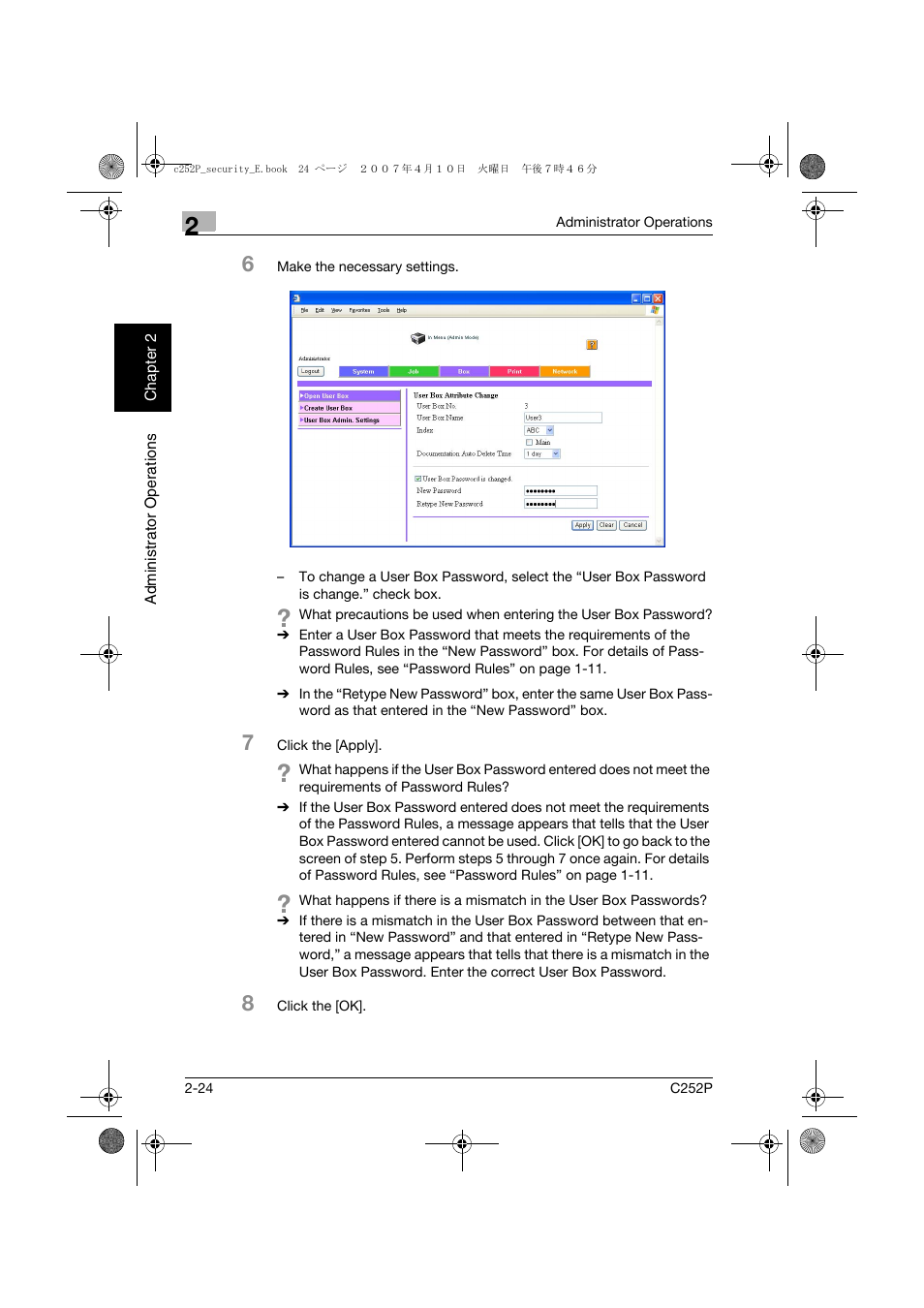 Konica Minolta bizhub C252P User Manual | Page 41 / 108