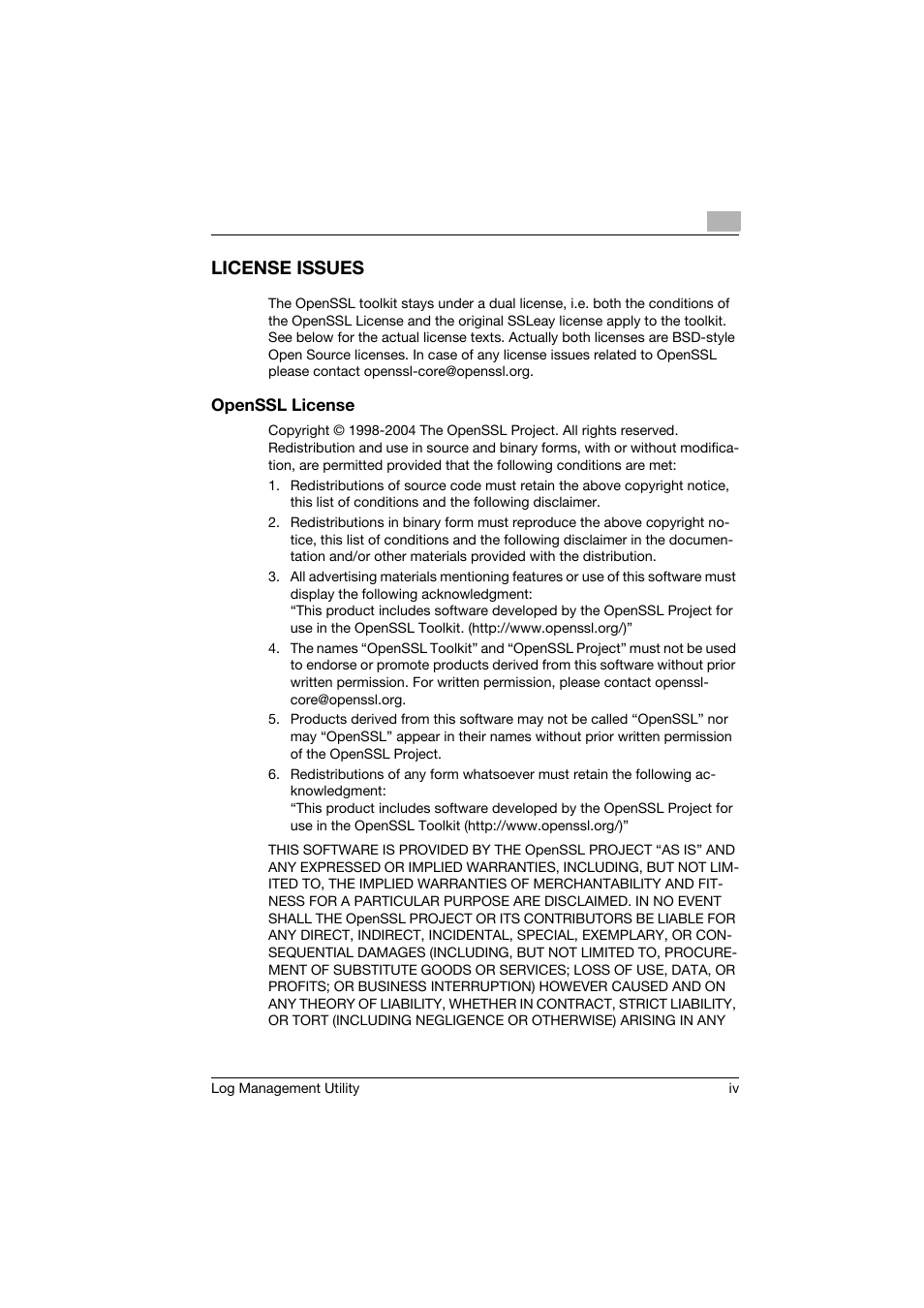 License issues | Konica Minolta magicolor 8650 User Manual | Page 5 / 56