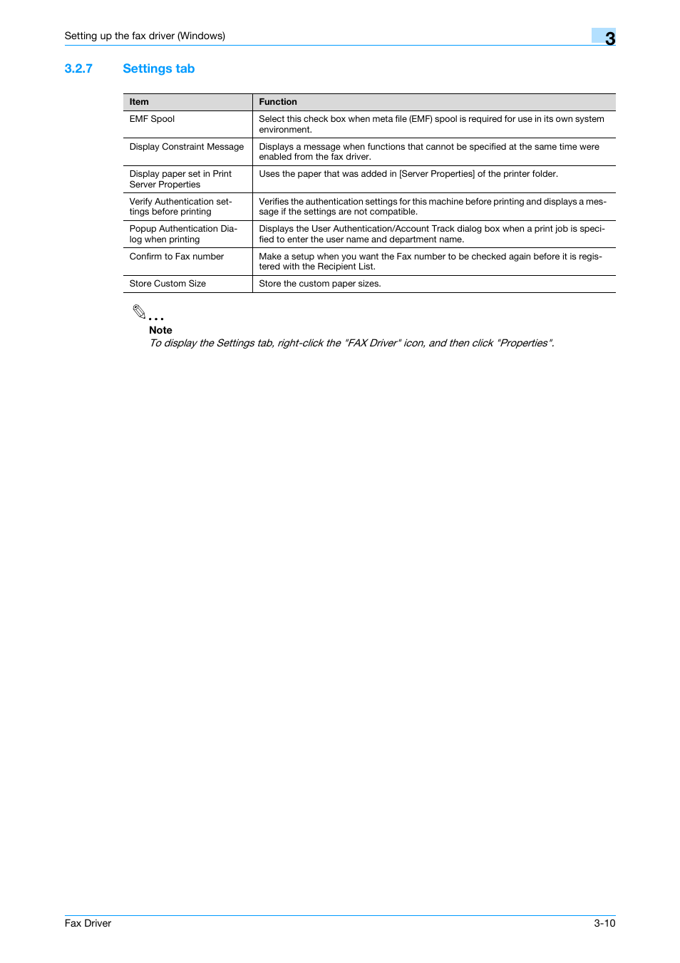 7 settings tab, Settings tab -10 | Konica Minolta bizhub 421 User Manual | Page 41 / 67