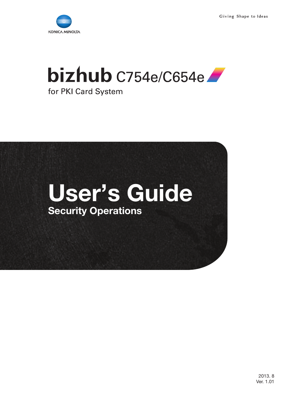 Konica Minolta bizhub C654e User Manual | 58 pages