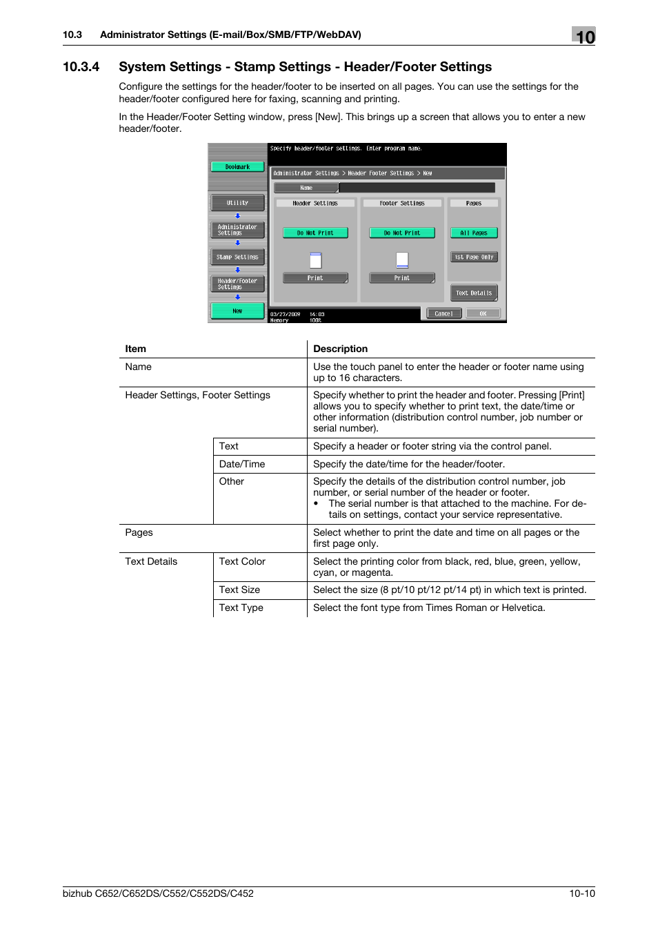 P. 10-10) | Konica Minolta BIZHUB C652DS User Manual | Page 199 / 294