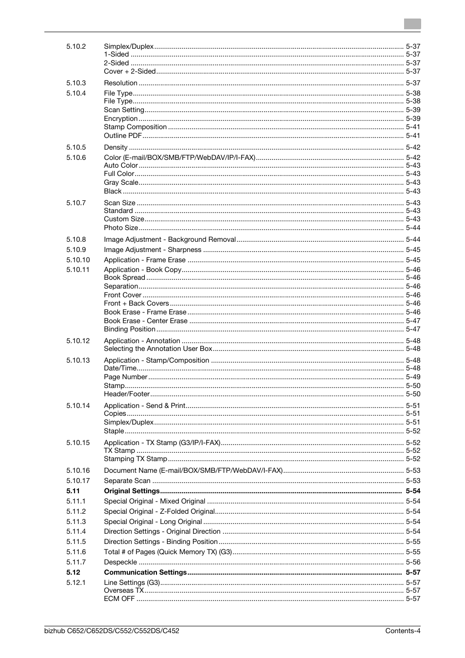 Konica Minolta BIZHUB C652DS User Manual | Page 5 / 294
