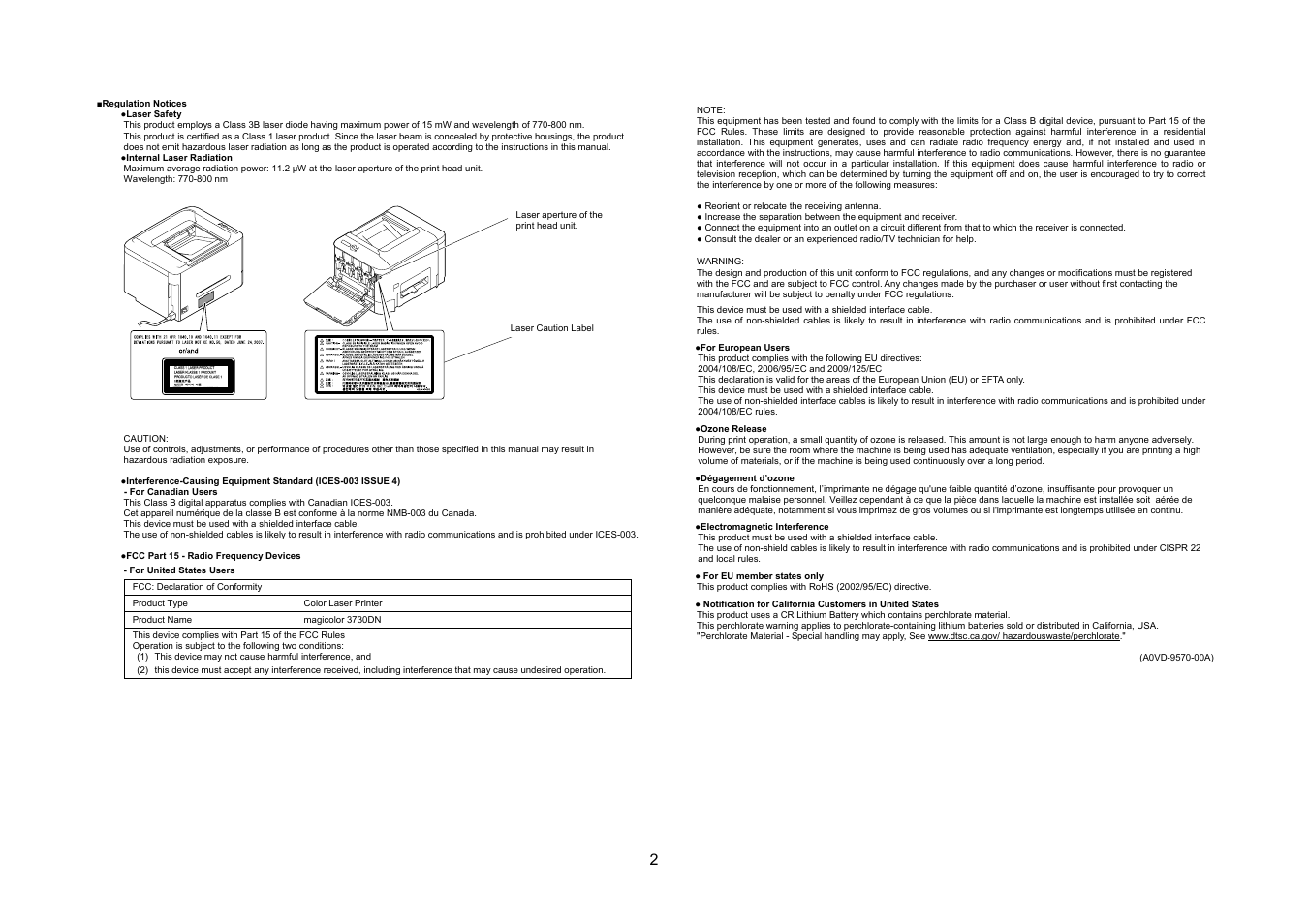 Konica Minolta magicolor 3730DN User Manual | Page 3 / 48