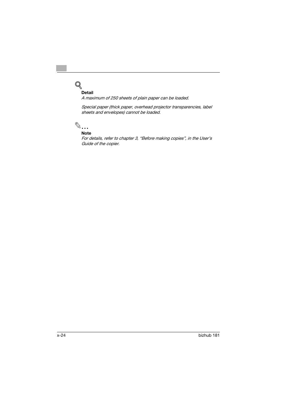 Konica Minolta bizhub 181 User Manual | Page 25 / 144