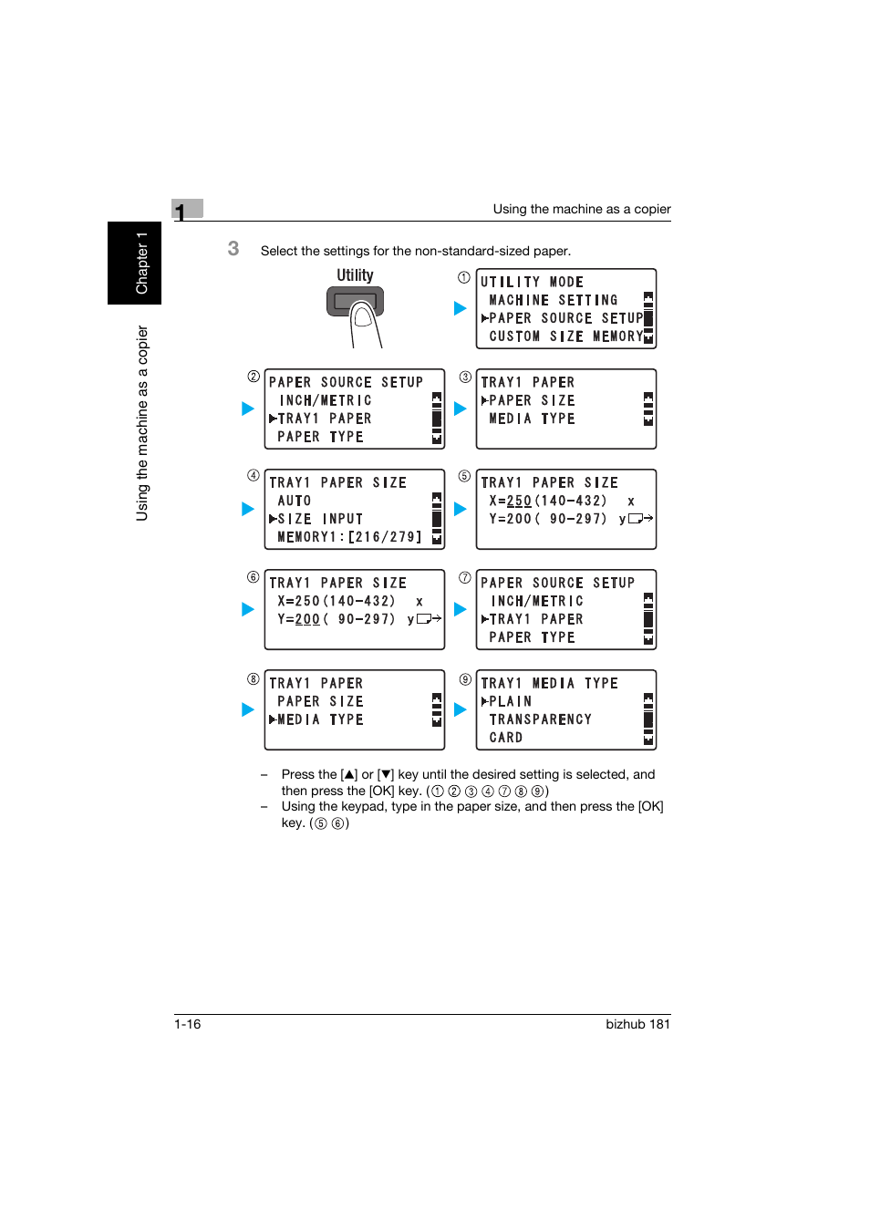 Konica Minolta bizhub 181 User Manual | Page 55 / 144