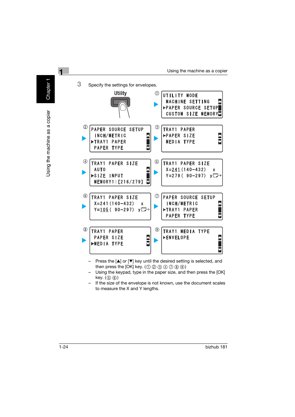 Konica Minolta bizhub 181 User Manual | Page 63 / 144