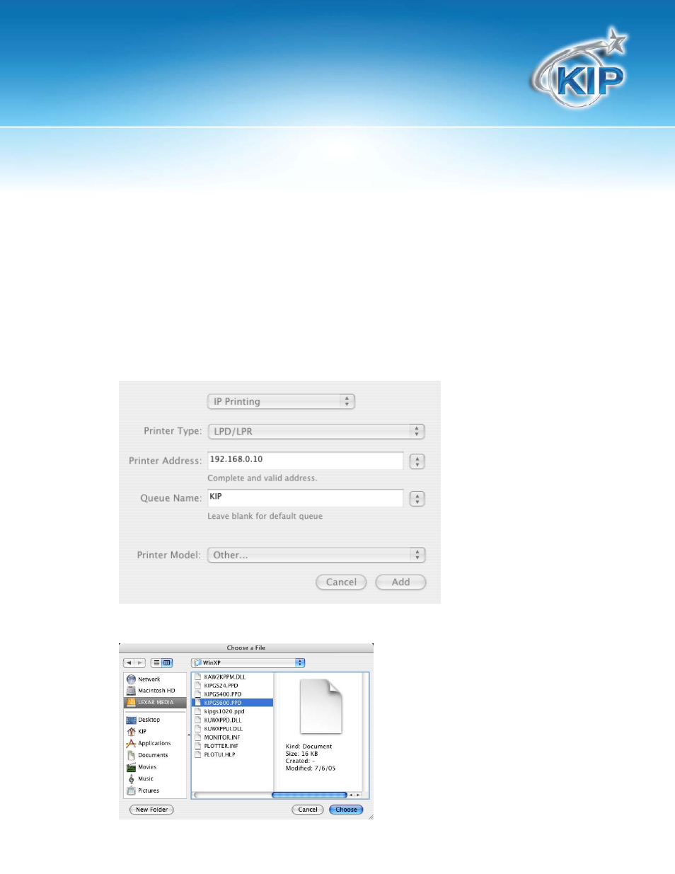 Mac/unix printing | Konica Minolta KIP 9900 User Manual | Page 9 / 18