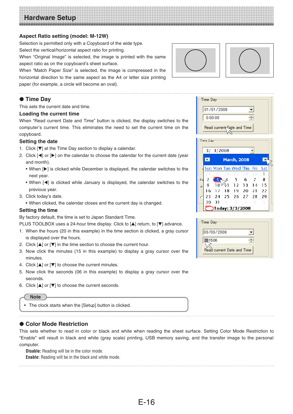 E-16, Hardware setup | Konica Minolta magicolor plus User Manual | Page 16 / 28