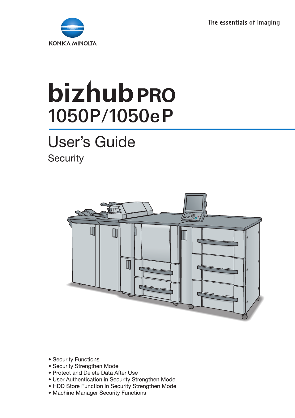 Konica Minolta bizhub PRO 1050eP User Manual | 48 pages