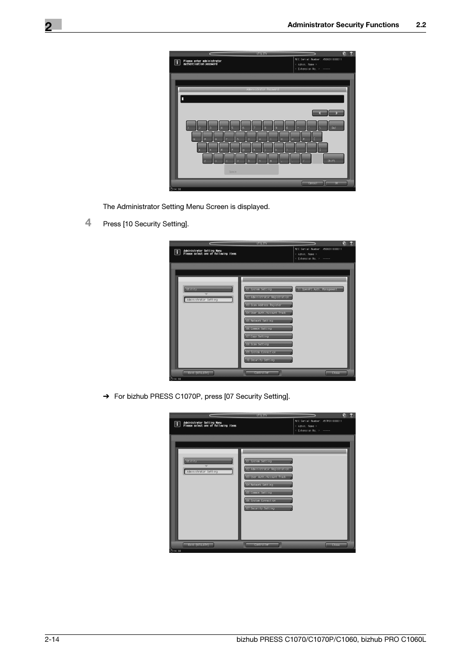 Konica Minolta bizhub PRESS C1060 User Manual | Page 22 / 68