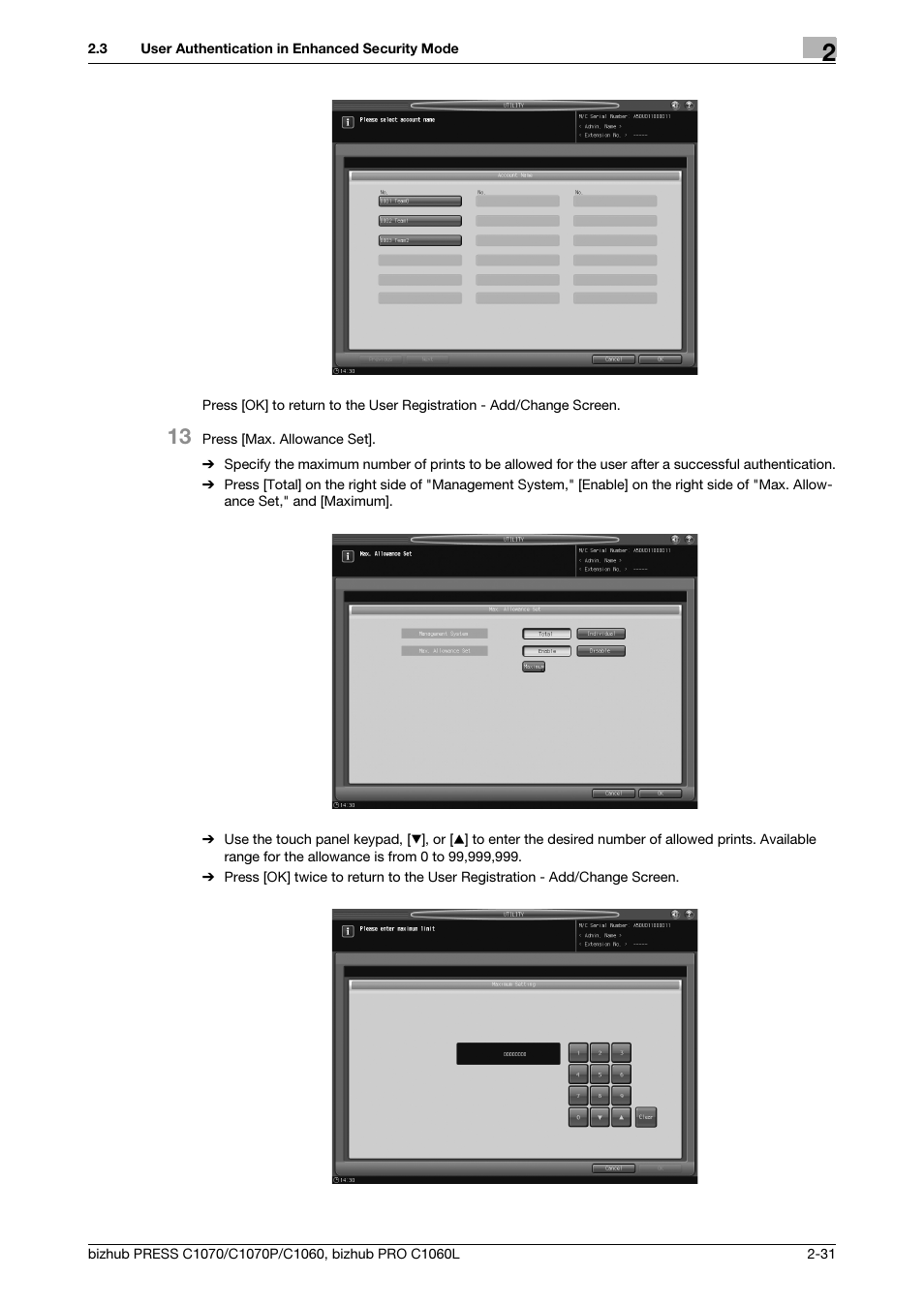 Konica Minolta bizhub PRESS C1060 User Manual | Page 39 / 68