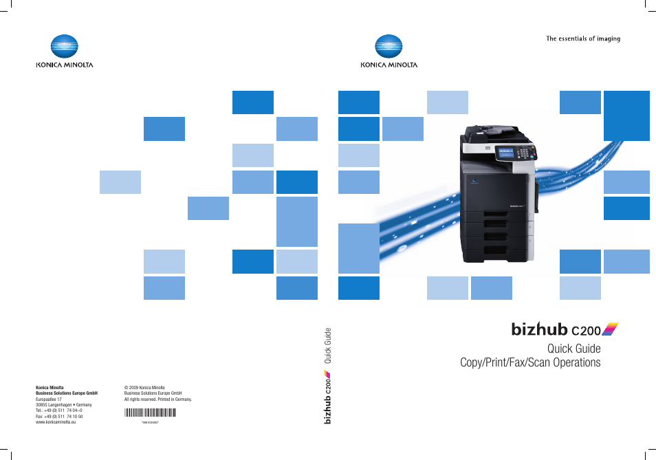 Konica Minolta bizhub C200 User Manual | 204 pages