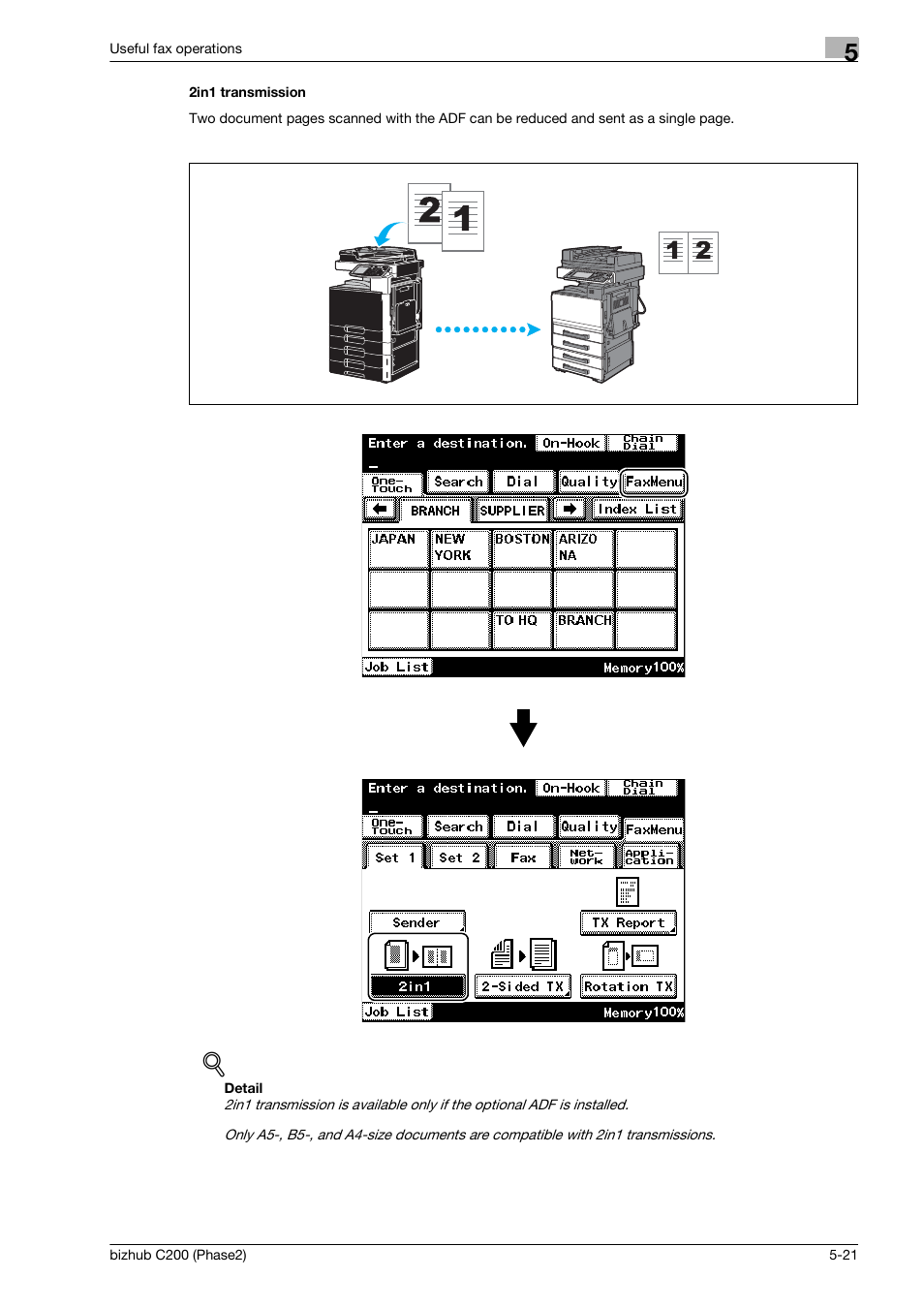 2in1 transmission | Konica Minolta bizhub C200 User Manual | Page 123 / 204