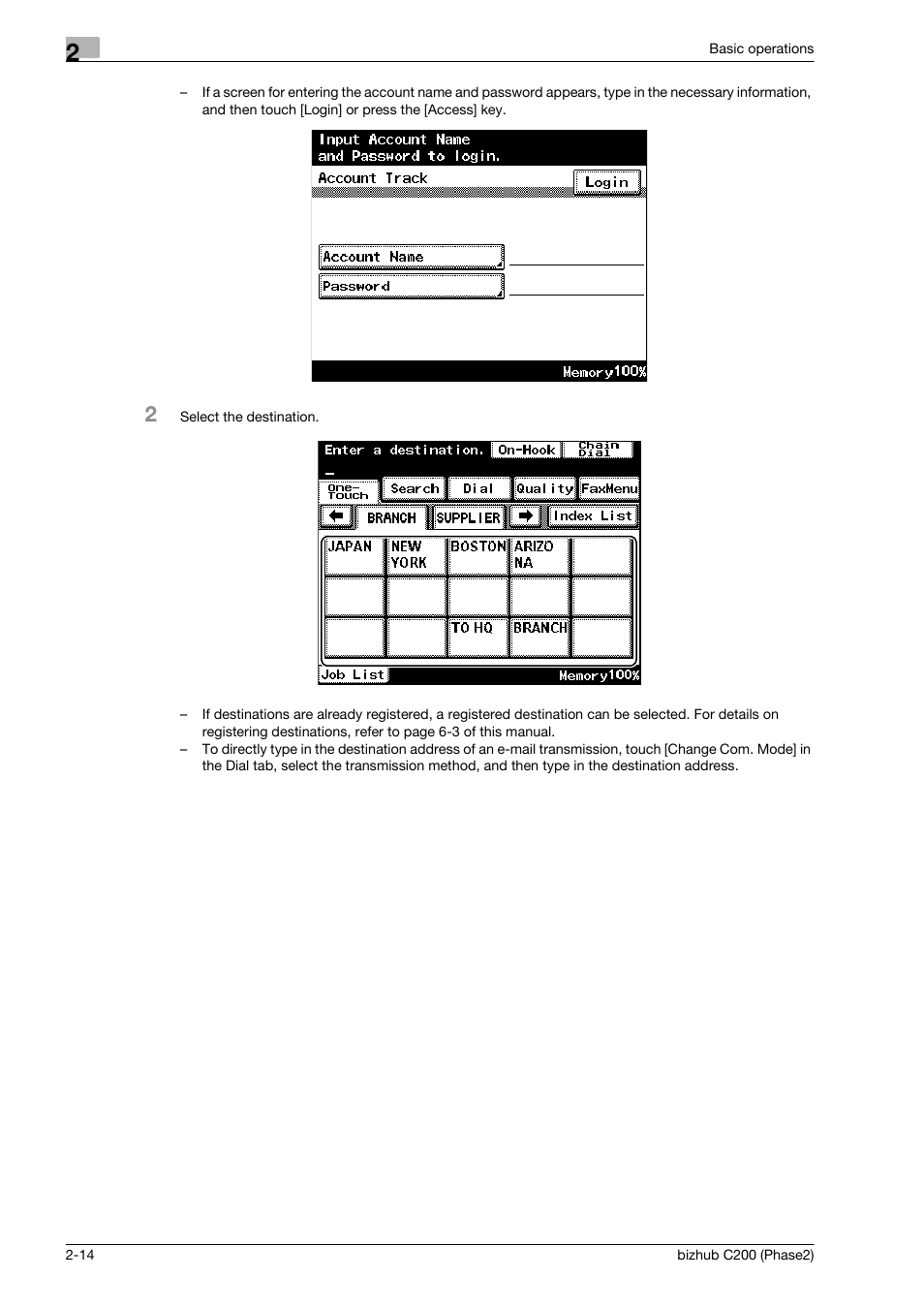 Konica Minolta bizhub C200 User Manual | Page 70 / 204