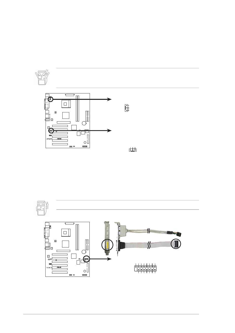 18 chapter 1: product introduction, The usb/game module is purchased separately, P4s-x game connector game1 | Asus P4S-X User Manual | Page 28 / 64