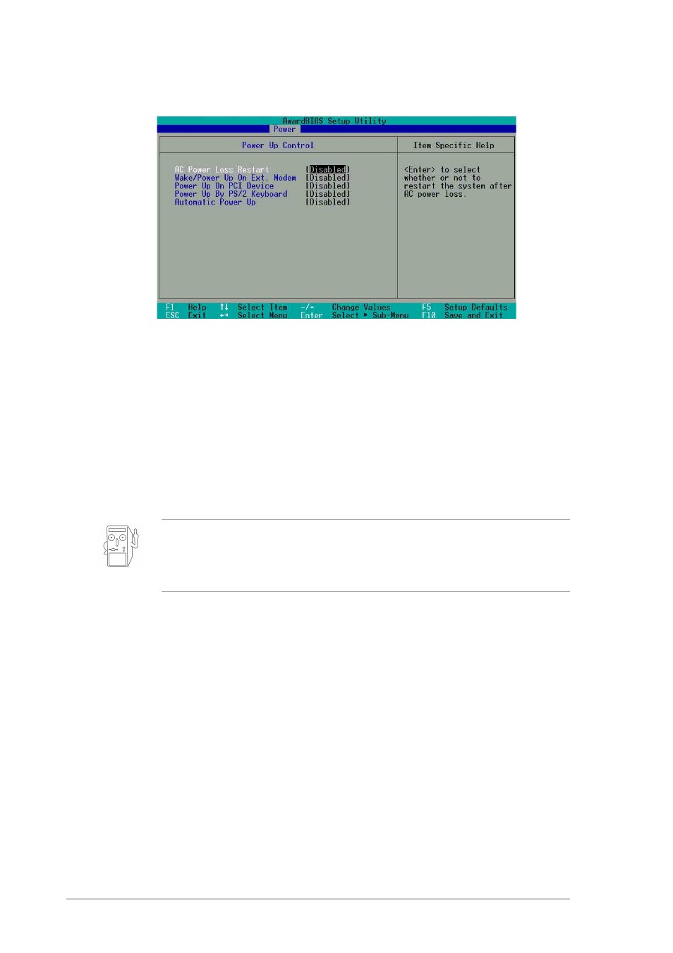 1 power up control | Asus P4S-X User Manual | Page 56 / 64