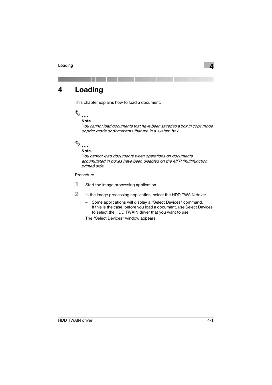 4 loading, Loading, 4loading | Konica Minolta bizhub C754 User Manual | Page 16 / 42