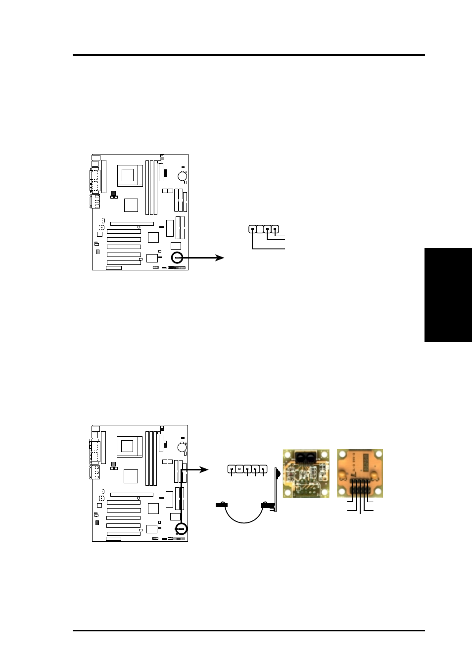 Hardware setup, A7v133 chassis open alarm lead chassis, A7v133 infrared module connector | Asus A7V133-C User Manual | Page 37 / 102