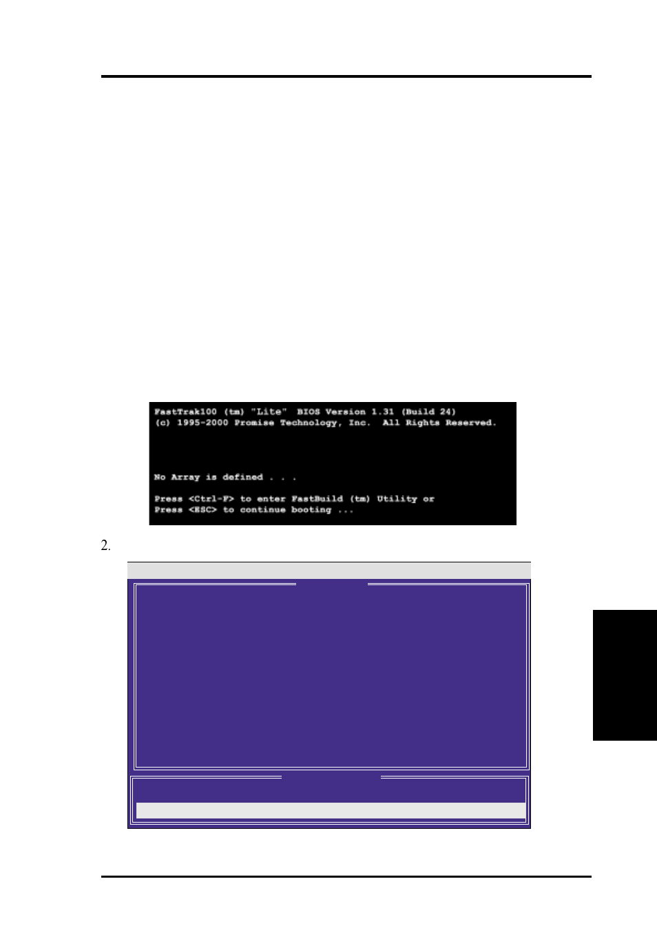 Software setup, 1 installing the hard disks, 2 enter fasttrak100 bios and fastbuild utility | Asus A7V133-C User Manual | Page 87 / 102