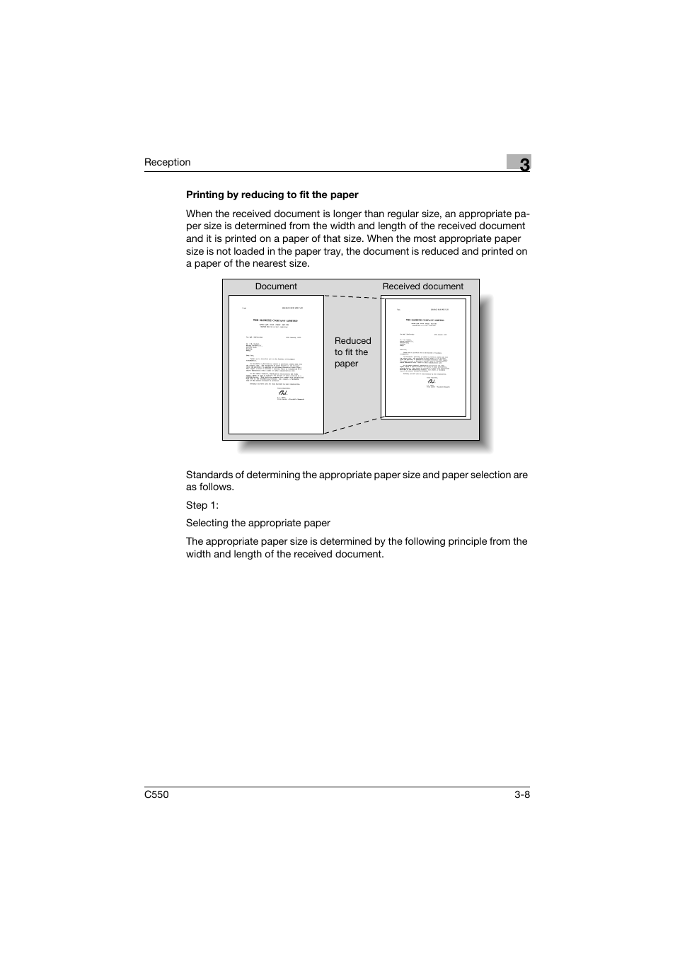 Printing by reducing to fit the paper, Printing by reducing to fit the paper -8 | Konica Minolta bizhub C550 User Manual | Page 119 / 403