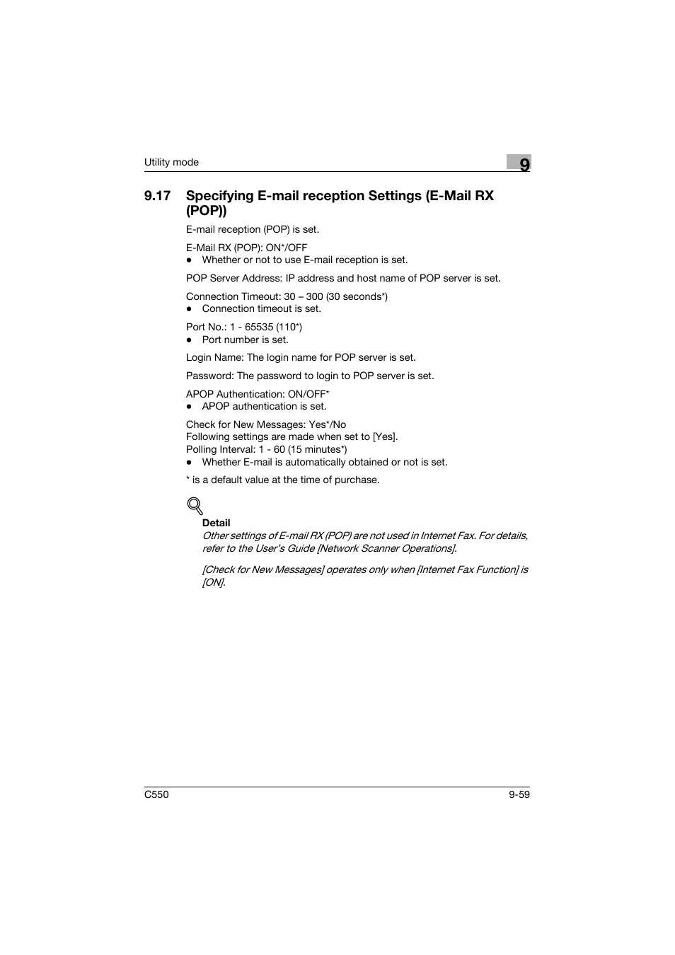 Konica Minolta bizhub C550 User Manual | Page 309 / 403