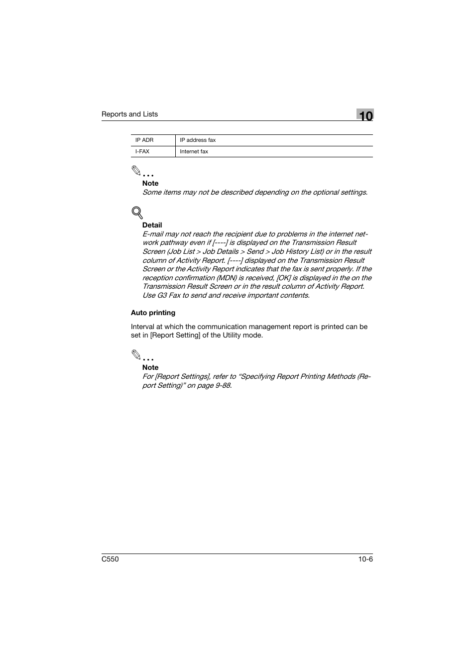 Auto printing, Auto printing -6 | Konica Minolta bizhub C550 User Manual | Page 361 / 403