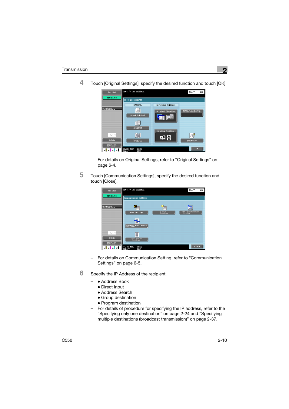 Konica Minolta bizhub C550 User Manual | Page 54 / 403