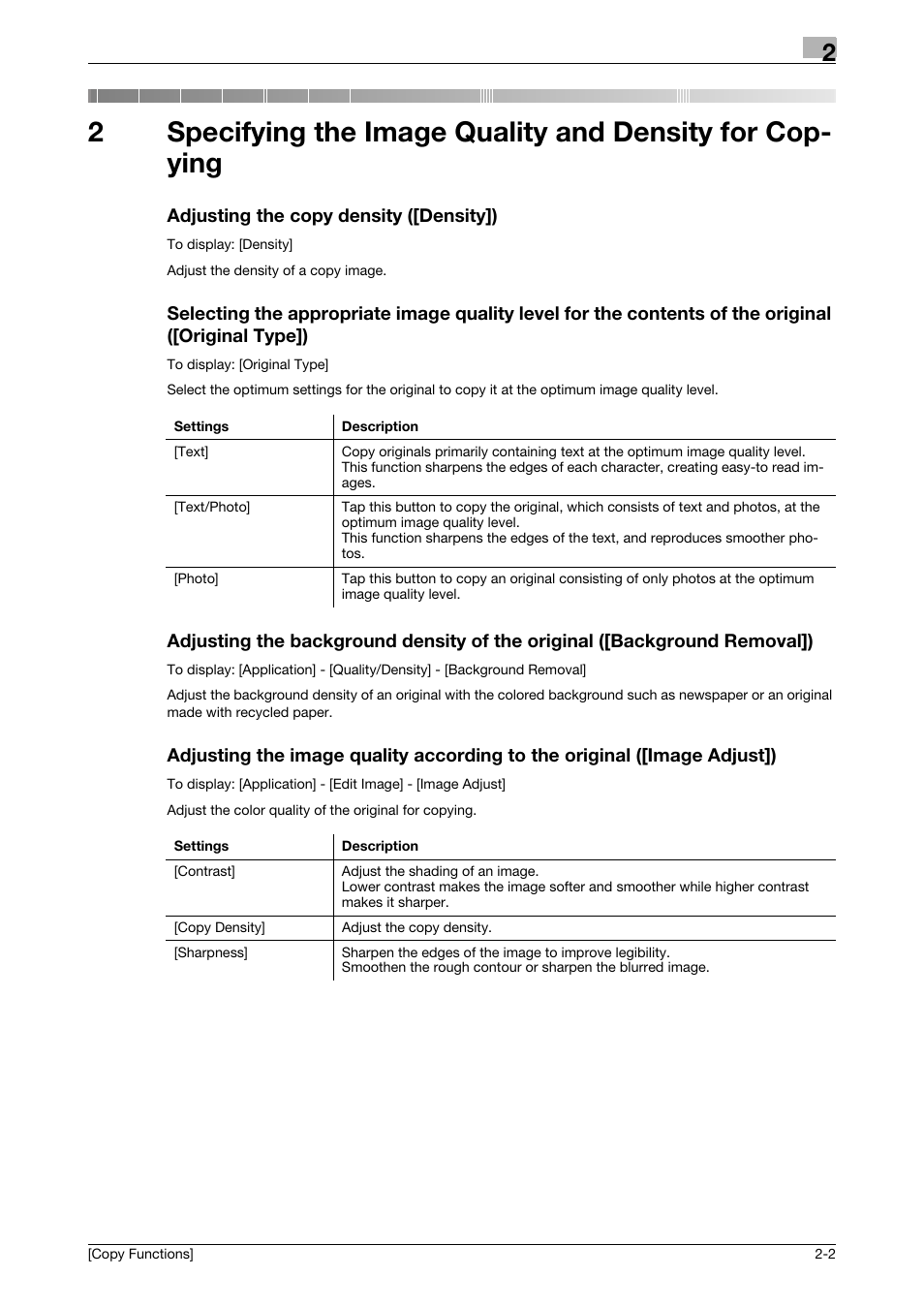 Adjusting the copy density ([density]) | Konica Minolta bizhub 4750 User Manual | Page 12 / 30