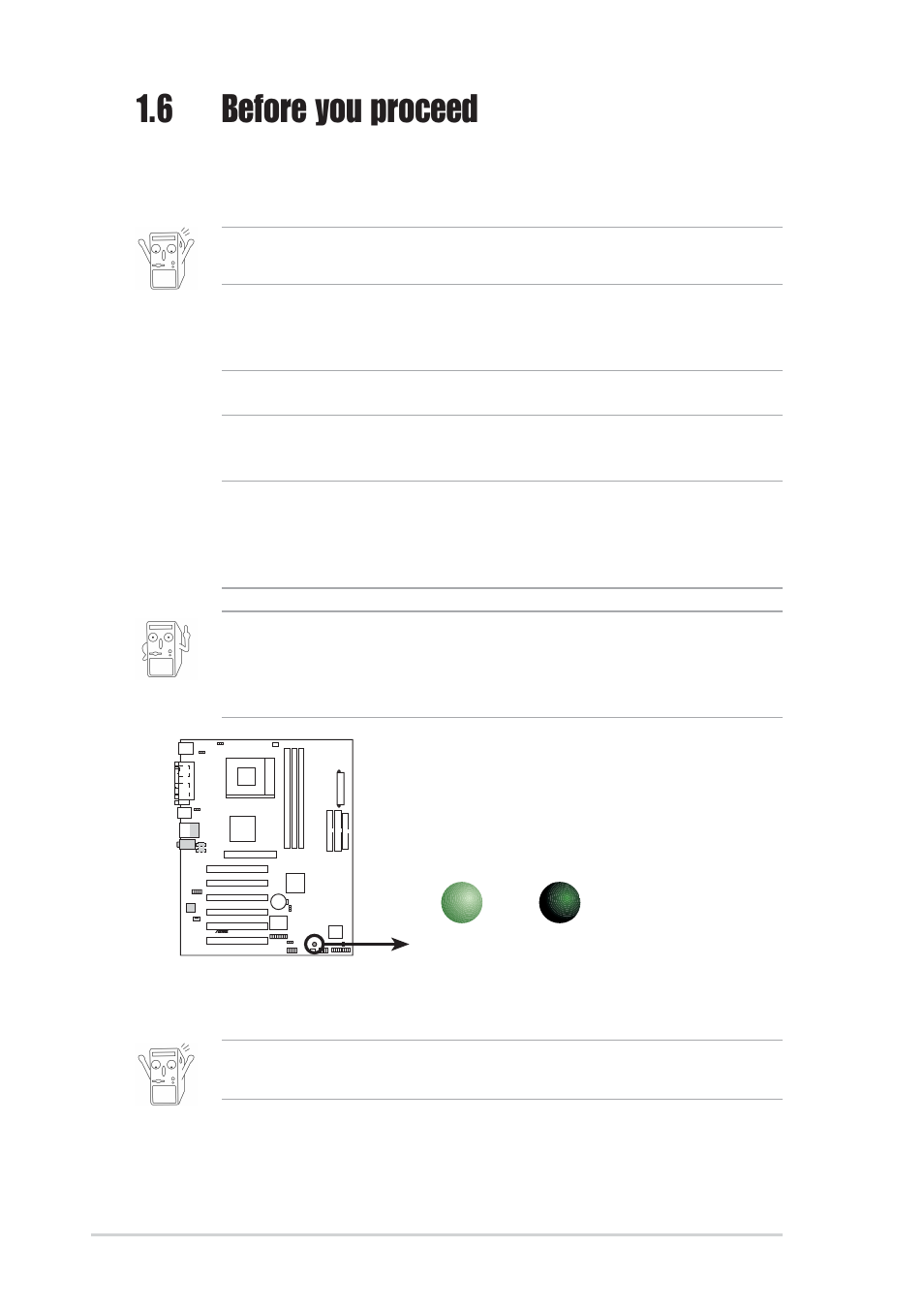 6 before you proceed | Asus A7V8X-X User Manual | Page 18 / 64