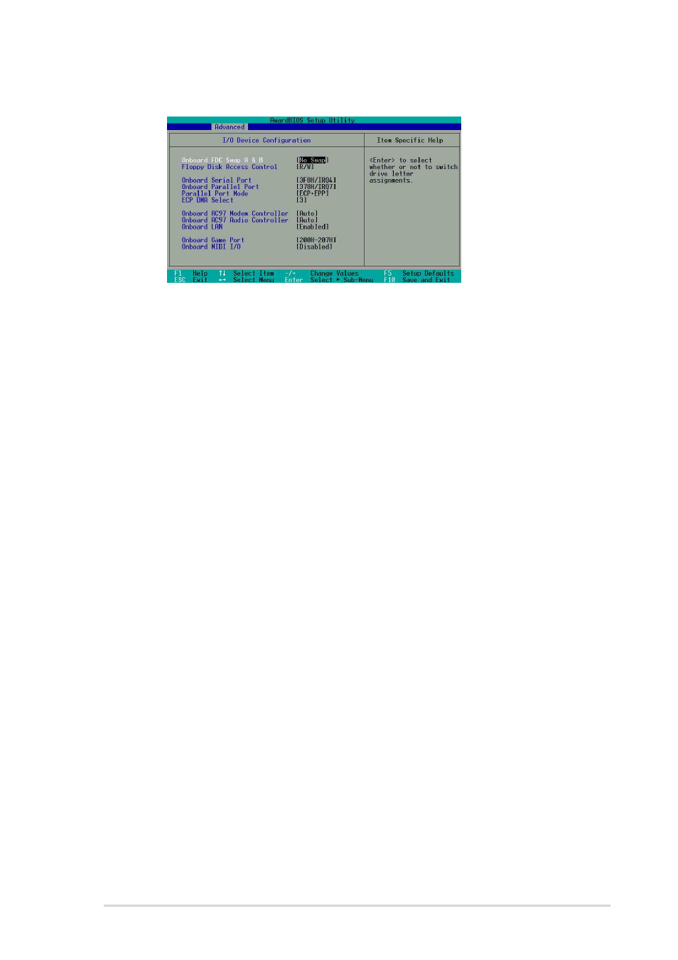 2 i/o device configuration | Asus A7V8X-X User Manual | Page 49 / 64