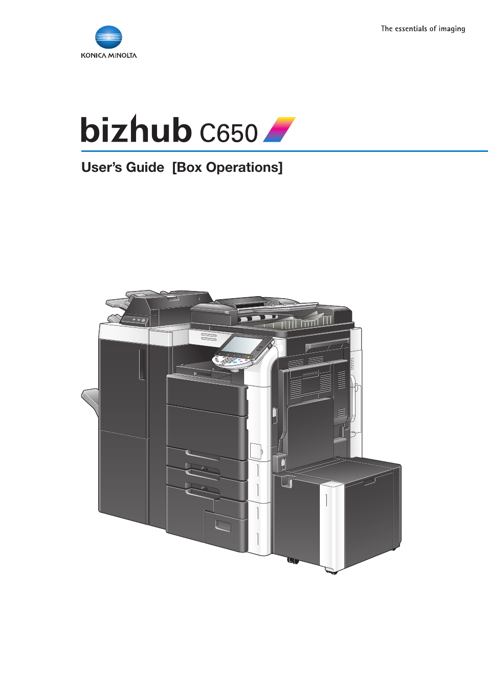 Konica Minolta bizhub C650 User Manual | 280 pages