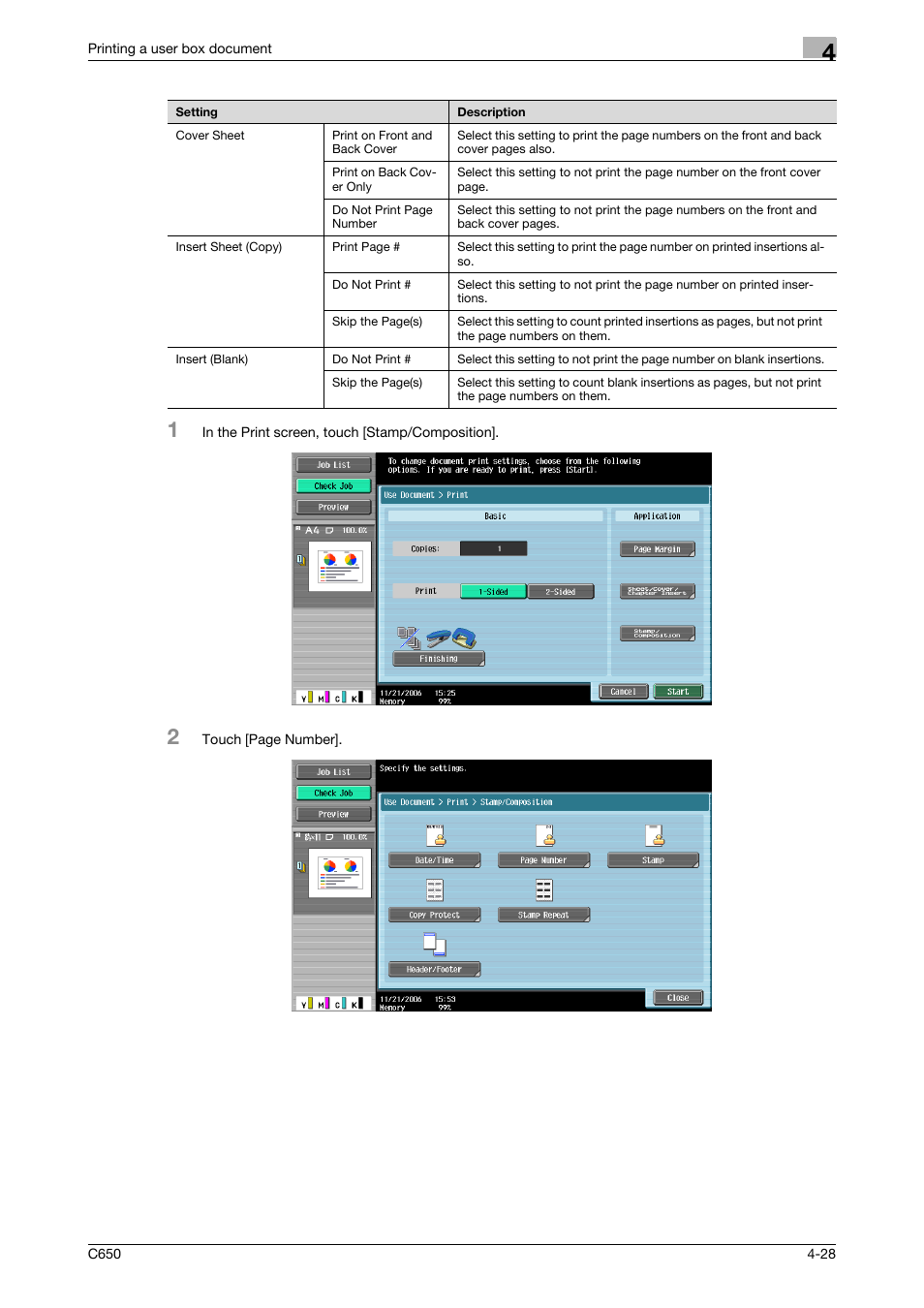 Konica Minolta bizhub C650 User Manual | Page 129 / 280