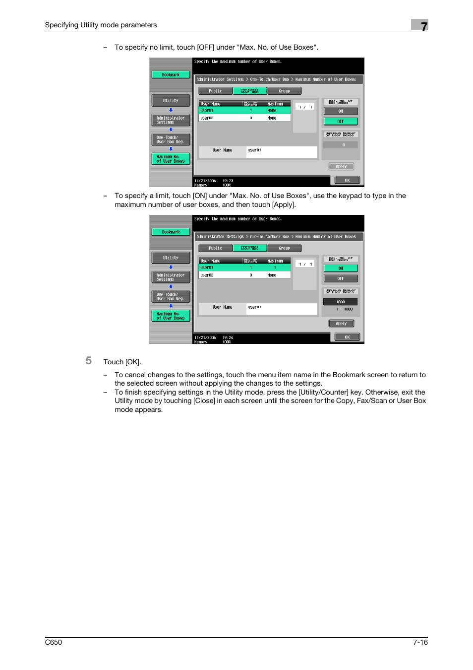 Konica Minolta bizhub C650 User Manual | Page 246 / 280