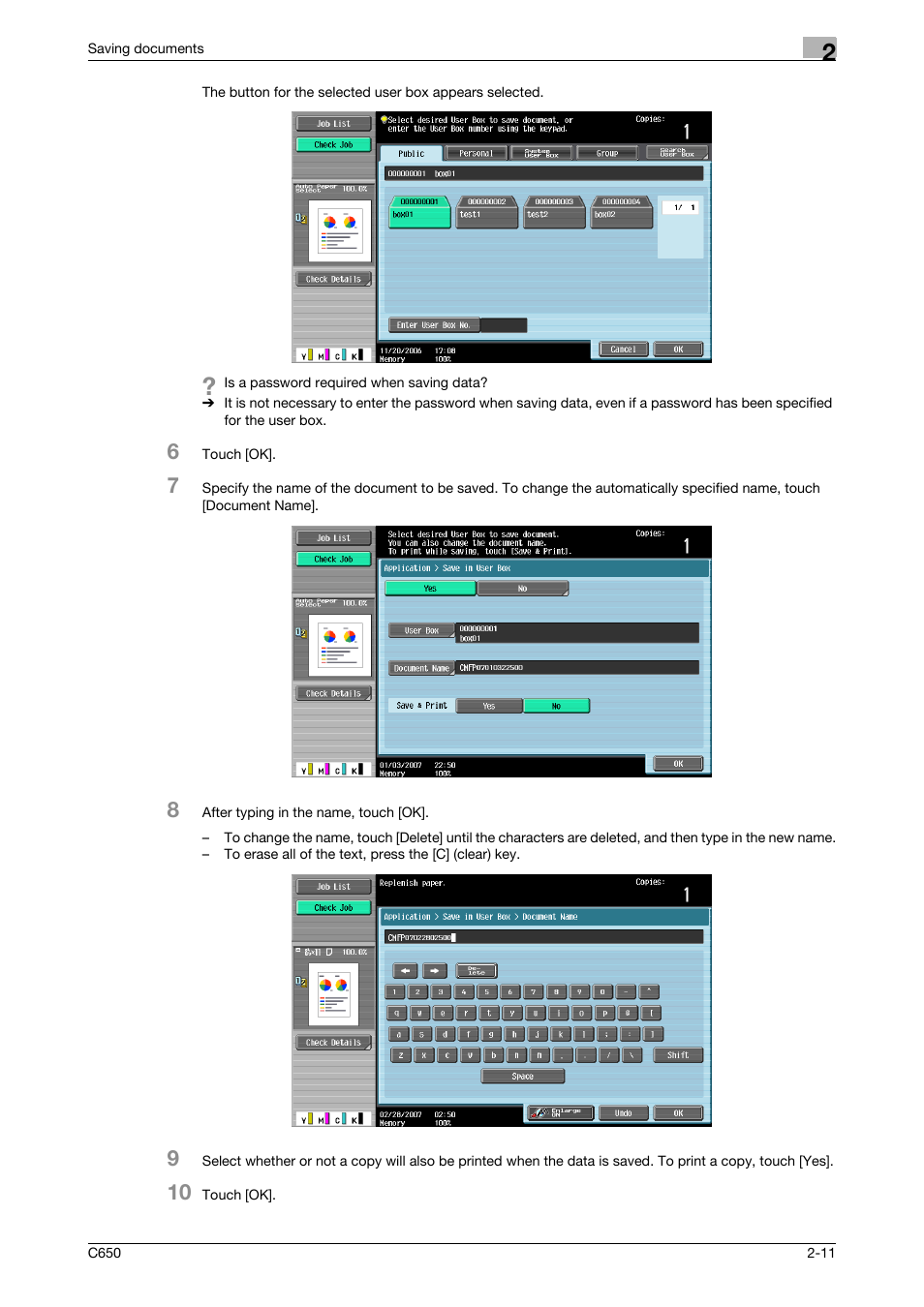 Konica Minolta bizhub C650 User Manual | Page 36 / 280