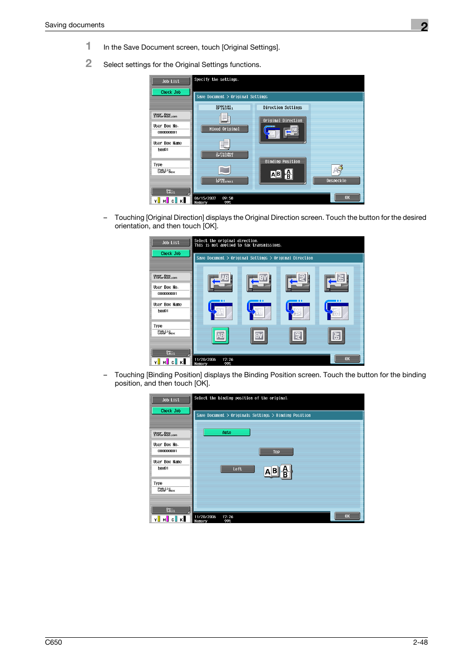 Konica Minolta bizhub C650 User Manual | Page 73 / 280