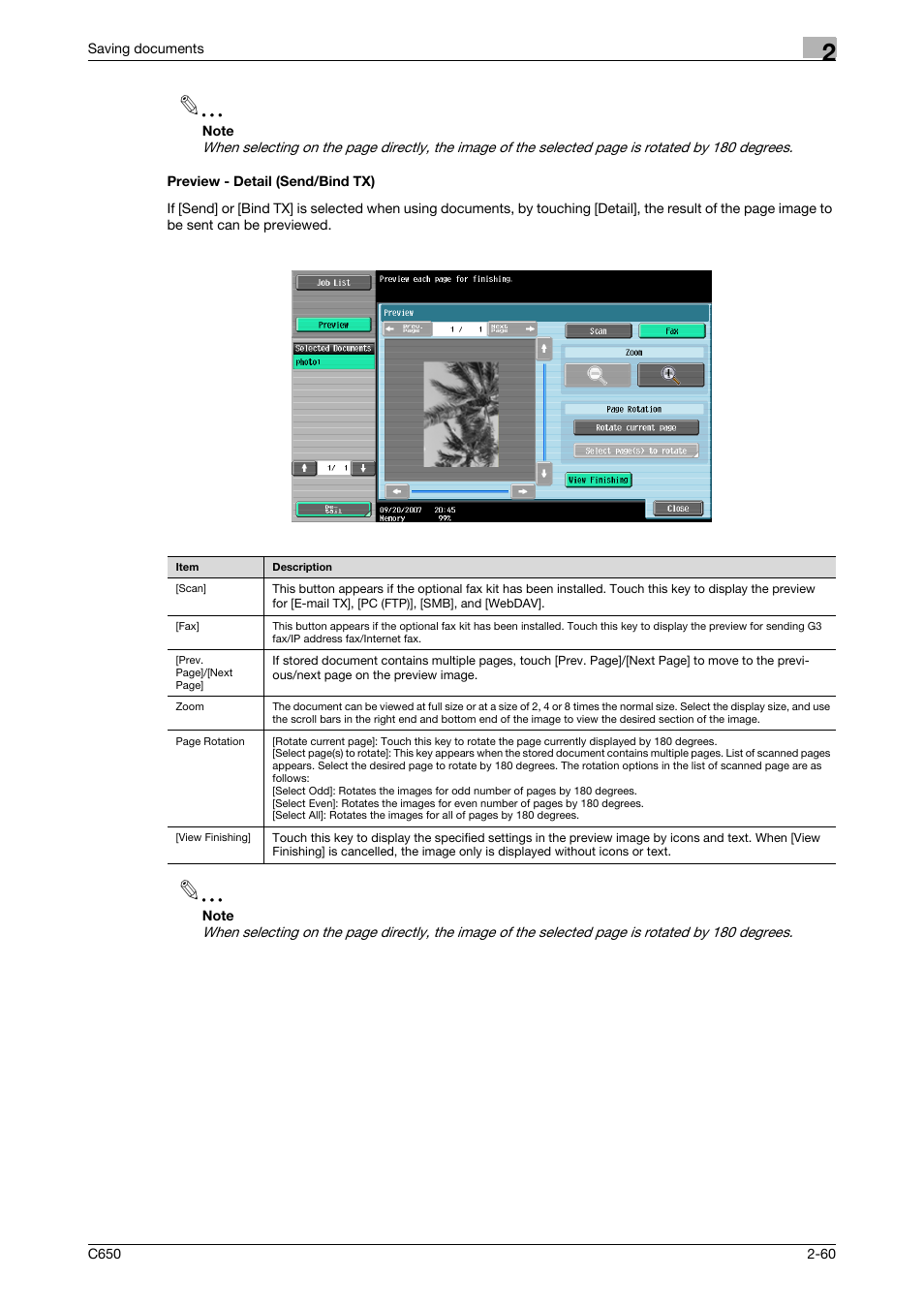 Preview - detail (send/bind tx), Preview - detail (send/bind tx) -60 | Konica Minolta bizhub C650 User Manual | Page 85 / 280