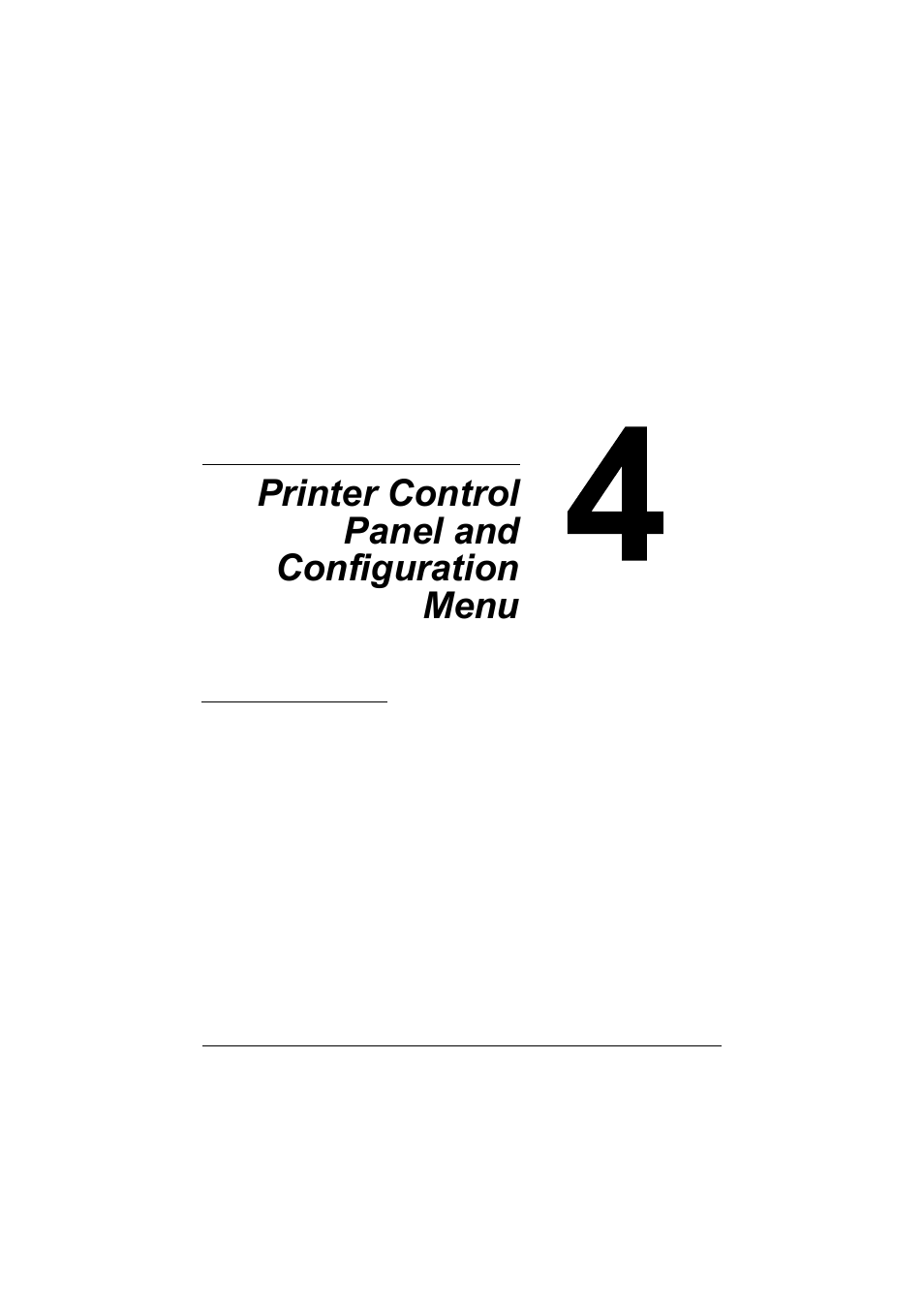 Ch.4 printer control panel and configuration menu, 4 printer control panel and configuration menu | Konica Minolta magicolor 7450 II grafx User Manual | Page 39 / 252